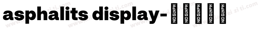 asphalits display字体转换